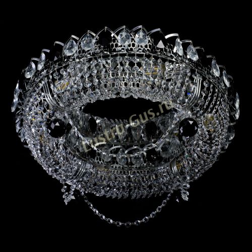 Люстра Глория №1 черная в Подольске Гусь Хрустальный