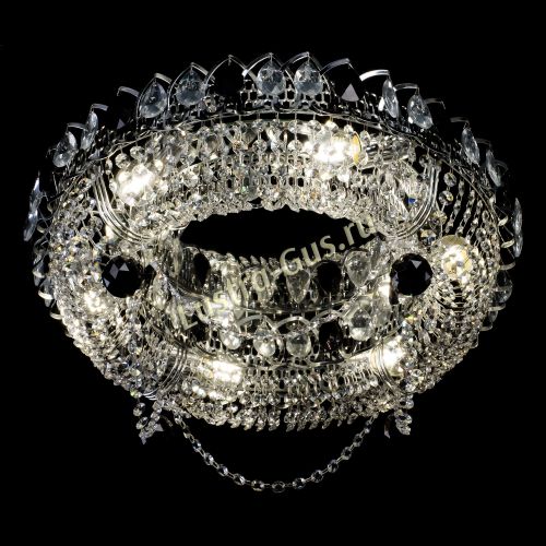 Люстра Глория №1 черная в Подольске Гусь Хрустальный