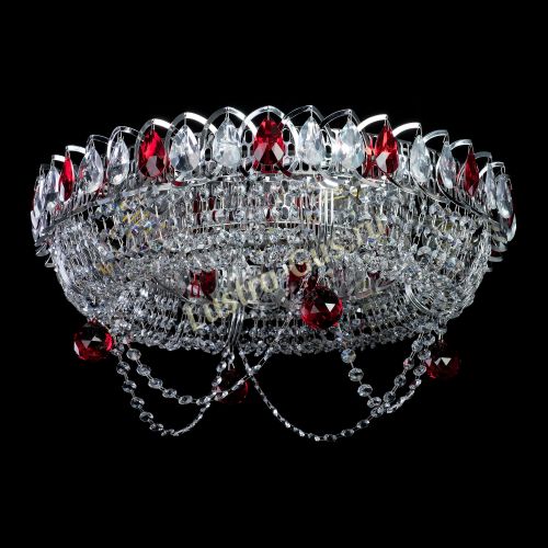 Люстра Глория №1 красная в Подольске Гусь Хрустальный