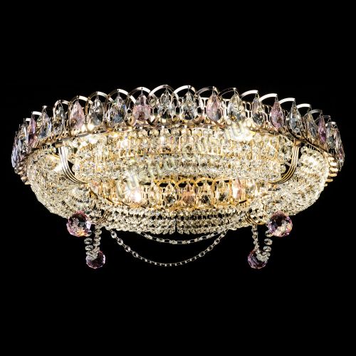 Люстра Глория №1 розовая в Подольске Гусь Хрустальный