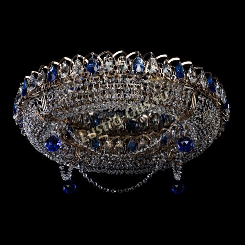 Люстра Глория №1 синяя в Подольске Гусь Хрустальный