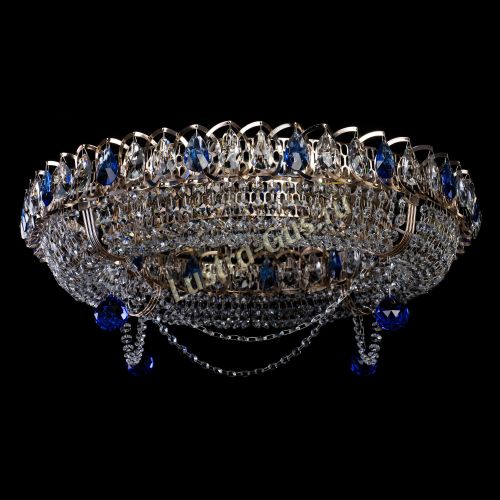 Люстра Глория №1 синяя в Подольске Гусь Хрустальный