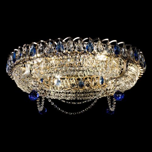 Люстра Глория №1 синяя в Подольске Гусь Хрустальный