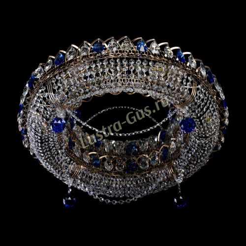 Люстра Глория №1 синяя в Подольске Гусь Хрустальный