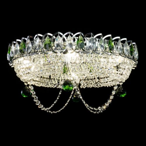 Люстра Глория №1 зеленая в Подольске Гусь Хрустальный