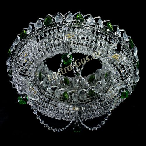 Люстра Глория №1 зеленая в Подольске Гусь Хрустальный