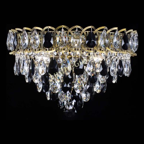 Люстра Грация №1 под бронзу черная в Подольске Гусь Хрустальный