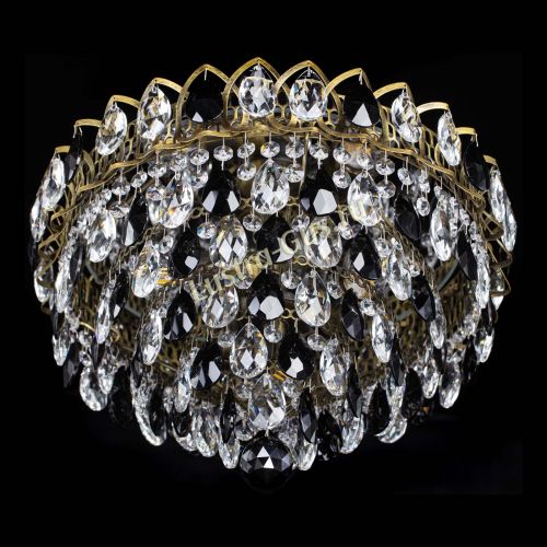 Люстра Грация №1 под бронзу черная в Подольске Гусь Хрустальный