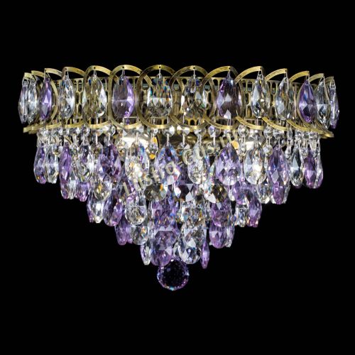 Люстра Грация №1 под бронзу фиолетовая в Подольске Гусь Хрустальный