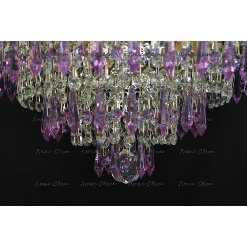 Люстра Ромашка Хризантема фиолетовая большой карашдаш в Подольске Гусь Хрустальный
