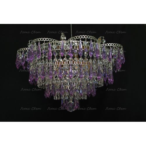 Люстра Ромашка Хризантема фиолетовая большой карашдаш в Подольске Гусь Хрустальный