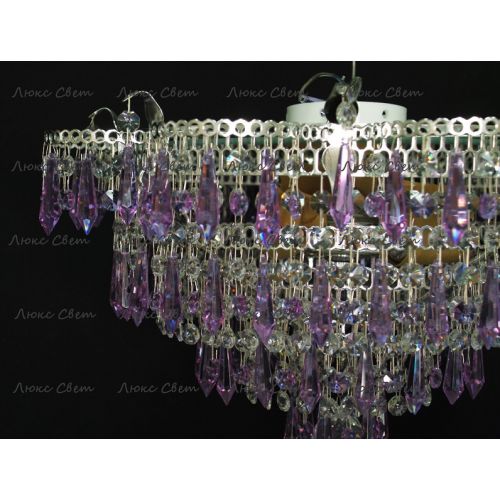 Люстра Ромашка Хризантема фиолетовая большой карашдаш в Подольске Гусь Хрустальный