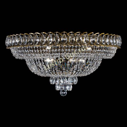 Люстра Хрустальный Каскад №1 700 мм под бронзу в Подольске Гусь Хрустальный