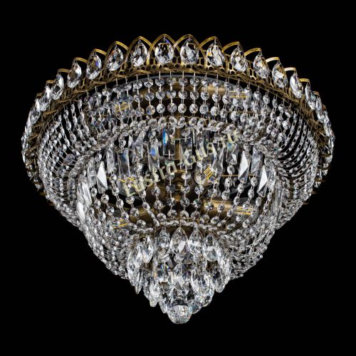 Люстра Хрустальный Каскад №1 под бронзу в Подольске Гусь Хрустальный