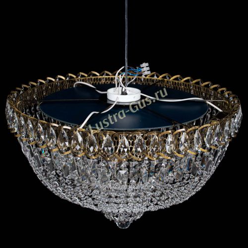 Люстра Хрустальный Каскад №2 журавлик под бронзу в Подольске Гусь Хрустальный