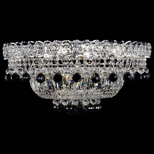 Люстра Хрустальный каскад №3 Шар черная в Подольске Гусь Хрустальный