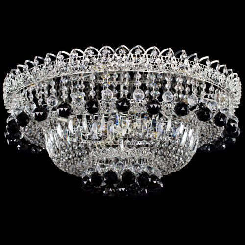 Люстра Хрустальный каскад №3 Шар черная в Подольске Гусь Хрустальный