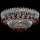 Люстра Хрустальный каскад №3 Шар красная в Подольске Люстра Хрустальный каскад №3 Шар красная в Подольске