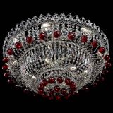 Люстра Хрустальный каскад №3 Шар красная в Подольске Люстра Хрустальный каскад №3 Шар красная в Подольске