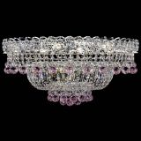 Люстра Хрустальный каскад №3 Шар розовая в Подольске