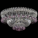 Люстра Хрустальный каскад №3 Шар розовая в Подольске