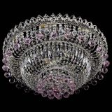 Люстра Хрустальный каскад №3 Шар розовая в Подольске
