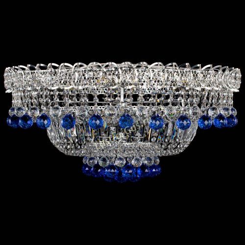 Люстра Хрустальный каскад №3 Шар синяя в Подольске Люстра Хрустальный каскад №3 Шар синяя в Подольске