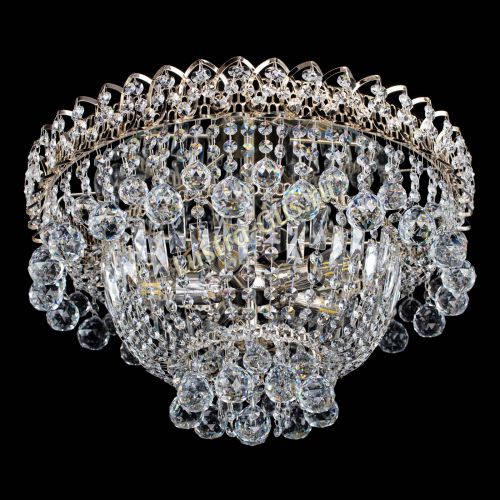 Люстра Хрустальный каскад №3 Шар в Подольске Гусь Хрустальный