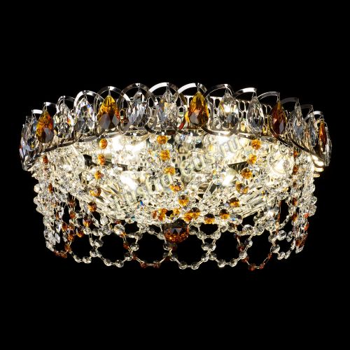 Люстра Хрустальный Каскад Ажур чайный в Подольске Гусь Хрустальный