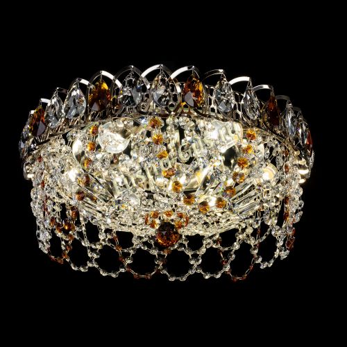 Люстра Хрустальный Каскад Ажур чайный в Подольске Гусь Хрустальный