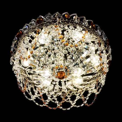 Люстра Хрустальный Каскад Ажур чайный в Подольске Гусь Хрустальный