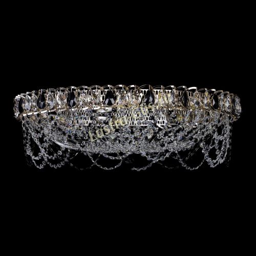 Люстра Каскад Ажур 700 мм черный в Подольске Гусь Хрустальный