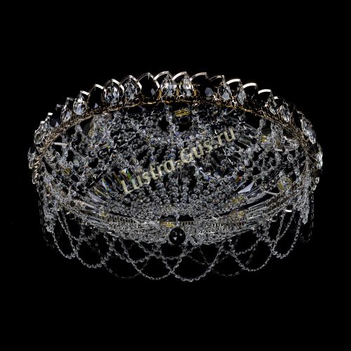 Люстра Каскад Ажур 700 мм черный в Подольске Гусь Хрустальный