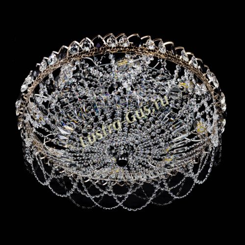 Люстра Каскад Ажур 700 мм черный в Подольске Гусь Хрустальный