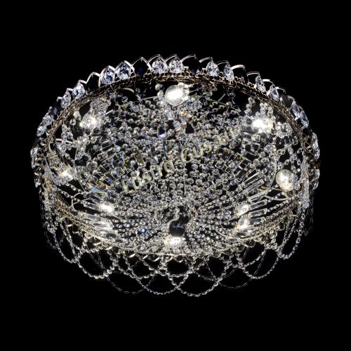 Люстра Каскад Ажур 700 мм черный в Подольске Гусь Хрустальный