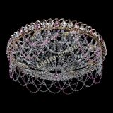 Люстра Каскад Ажур 700 мм розовый в Подольске Люстра Каскад Ажур 700 мм розовый в Подольске