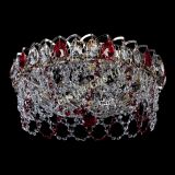 Люстра Хрустальный Каскад Ажур красный в Подольске