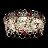 Люстра Хрустальный Каскад Ажур красный в Подольске