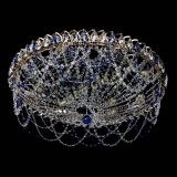 Люстра Каскад Ажур 700 мм синий в Подольске