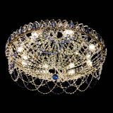 Люстра Каскад Ажур 700 мм синий в Подольске