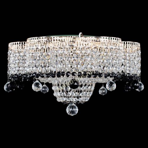 Люстра Камелия №4 черная в Подольске Гусь Хрустальный