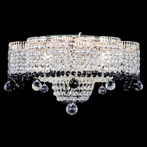 Люстра Камелия №4 черная в Подольске Гусь Хрустальный