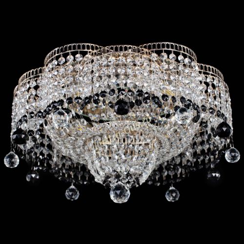 Люстра Камелия №4 черная в Подольске Гусь Хрустальный