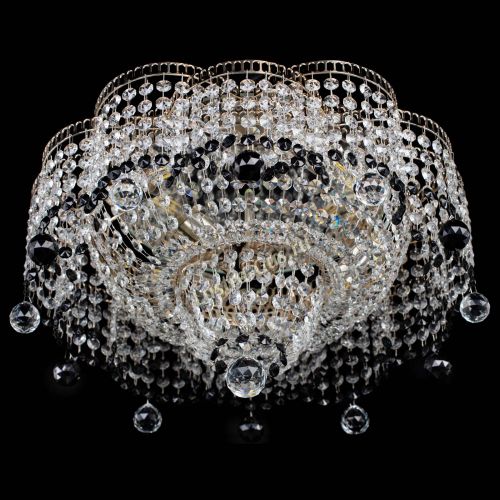 Люстра Камелия №4 черная в Подольске Гусь Хрустальный