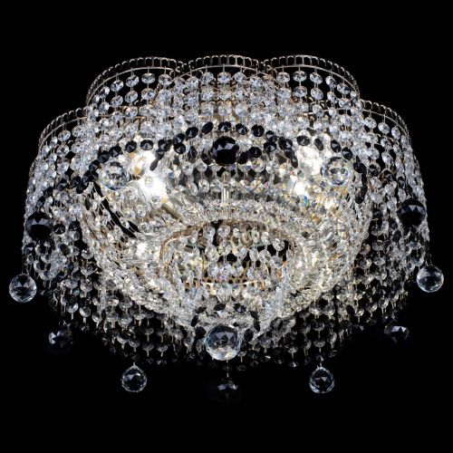 Люстра Камелия №4 черная в Подольске Гусь Хрустальный