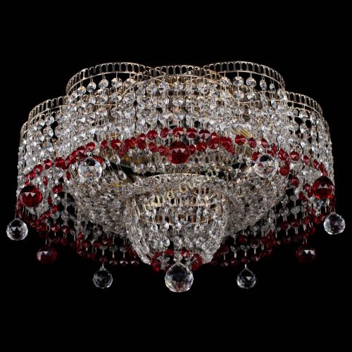 Люстра Камелия №4 красная в Подольске Гусь Хрустальный