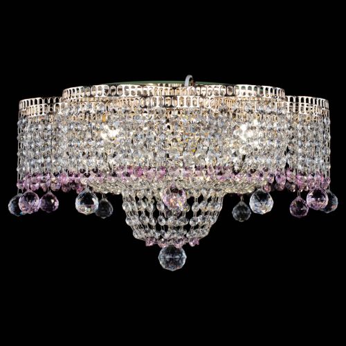 Люстра Камелия №4 розовая в Подольске Гусь Хрустальный