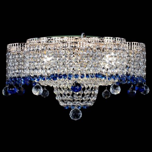 Люстра Камелия №4 синяя в Подольске Гусь Хрустальный