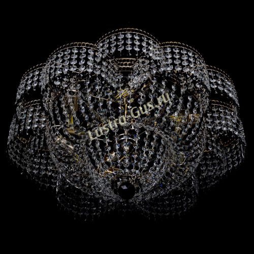 Люстра Камелия №1 черная в Подольске Гусь Хрустальный