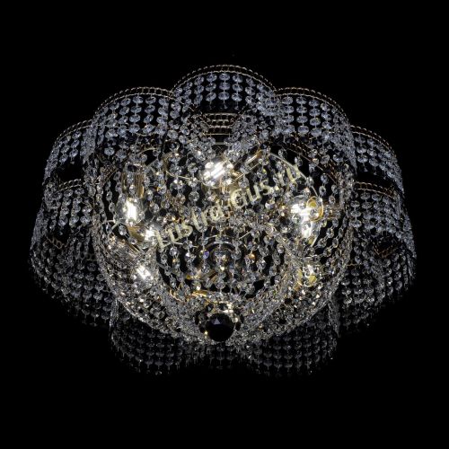 Люстра Камелия №1 черная в Подольске Гусь Хрустальный